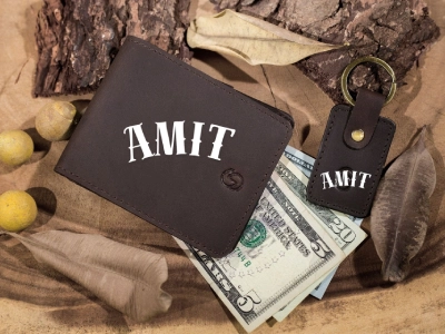 Personalized Leather Wallet